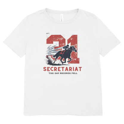 Secretariat – 1973 Belmont Stakes “31 Lengths of Greatness” T-Shirt